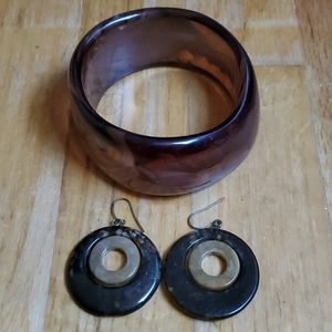 Bracelet & earrings